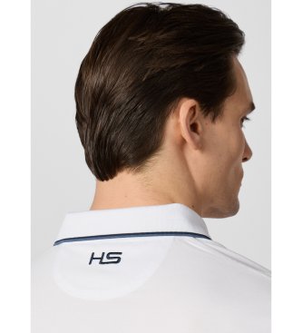 Hackett London Solstice Poloshirt mit Farbverlauf weiß
