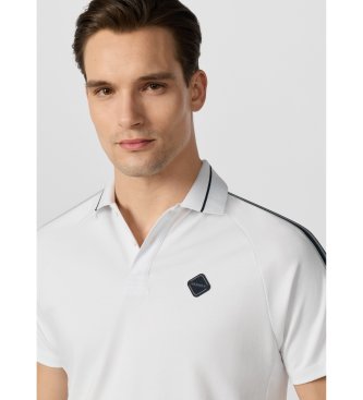 Hackett London Bela majica Polo Hs Tape