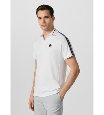 Hackett London Bela majica Polo Hs Tape