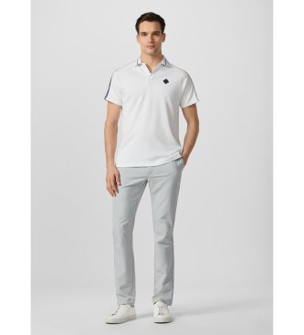 Hackett London Bela majica Polo Hs Tape