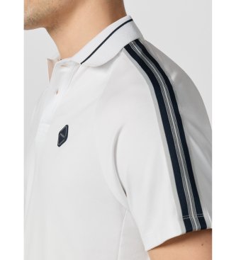 Hackett London Bela majica Polo Hs Tape