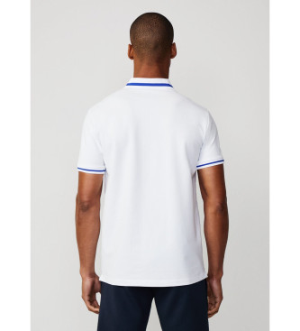 Hackett London Polo Hs Gestipt Wit