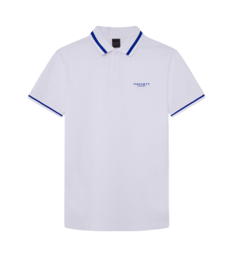 Hackett London Polo bianca con punta ad H