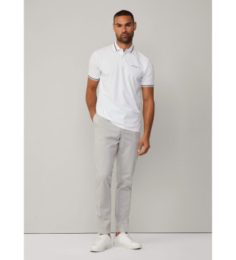 Hackett London Polo bianca con punta HS