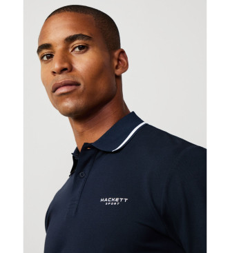 Hackett London Polo Hs Gestipt navy