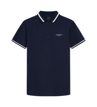 Hackett London Polo Hs Gestipt navy