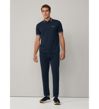 Hackett London Granatowa koszulka polo HS Tipped