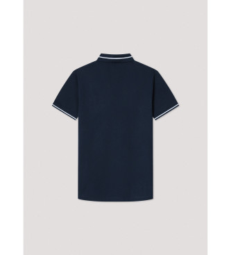 Hackett London HS Tipped navy polo shirt