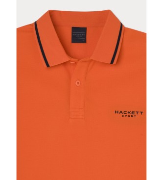 Hackett London Polo Hs Tipped orange