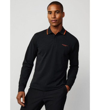 Hackett London Koszulka polo Hs Tipped czarna