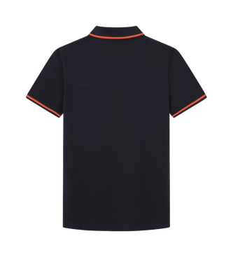 Hackett London Koszulka polo Hs Tipped czarna