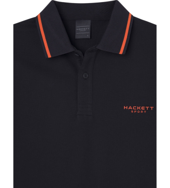 Hackett London Koszulka polo Hs Tipped czarna