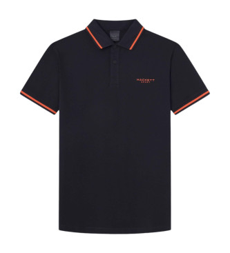 Hackett London Koszulka polo Hs Tipped czarna