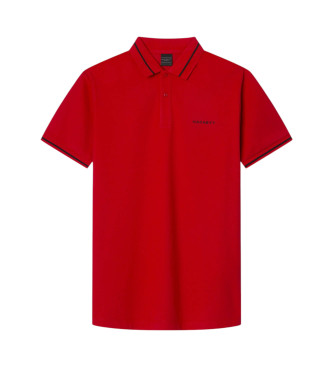 Hackett London HS Tipped Poloshirt rot