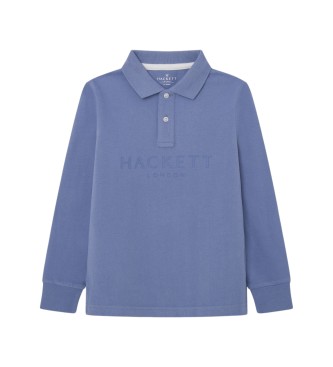 Hackett London Polo Logo Plain blue