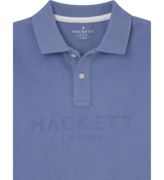 Hackett London Polo Logo Einfarbig blau