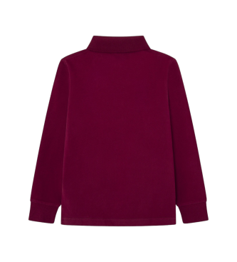 Hackett London Effen polo Maroon