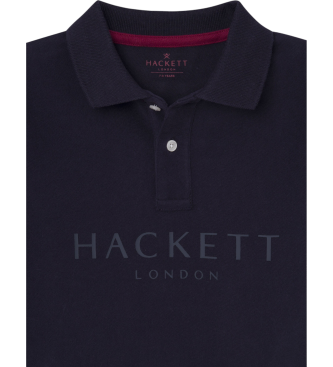 Hackett London Polo Logo Einfarbig navy