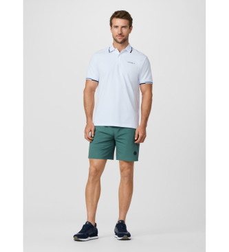 Hackett London Polo manga corta con ribete fit cl�sico blanco
