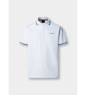 Hackett London Polo manga corta con ribete fit cl�sico blanco