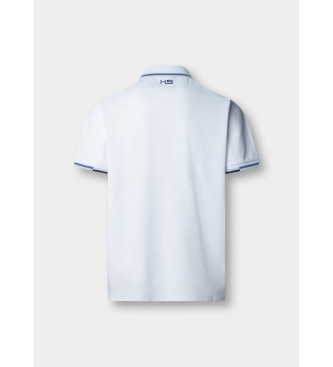 Hackett London Polo manga corta con ribete fit cl�sico blanco