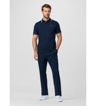 Hackett London P�lo de manga curta com corte cl�ssico em azul-marinho