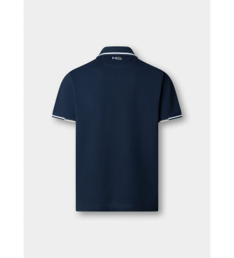 Hackett London P�lo de manga curta com corte cl�ssico em azul-marinho