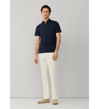 Hackett London Marineblå Pima polo