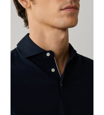 Hackett London Marineblå Pima polo