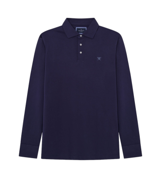 Hackett London Granatowa koszulka polo Pima