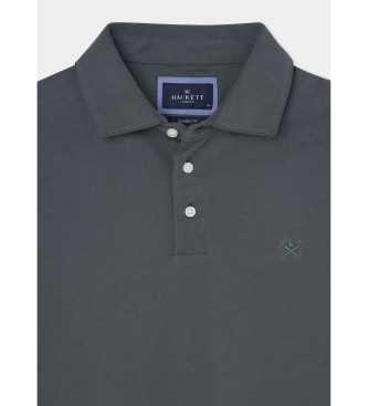 Hackett London Zielona koszulka polo Pima