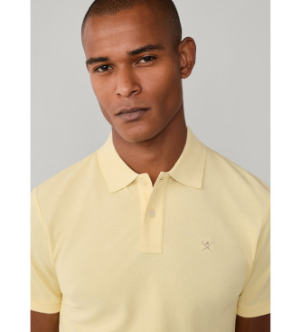 Hackett London Polo piqu� fit slim amarillo