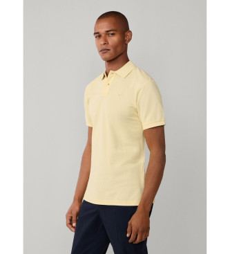 Hackett London Polo piqu� fit slim amarillo