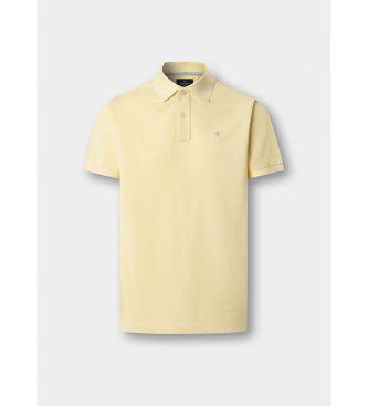 Hackett London Polo piqu� fit slim amarillo