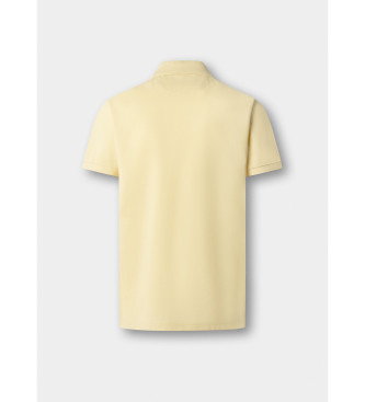 Hackett London Polo piqu� fit slim amarillo