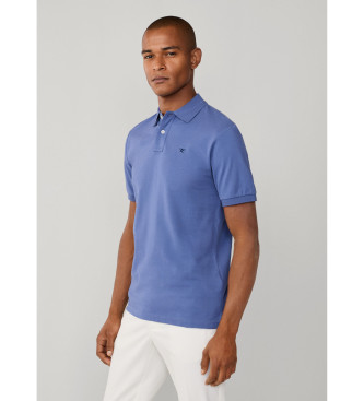 Hackett London Polo piqu� fit slim azul