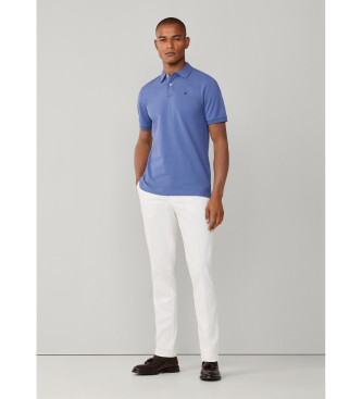 Hackett London Polo piqu� fit slim azul