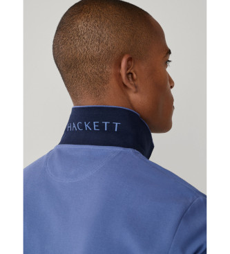 Hackett London Polo piqu� fit slim azul