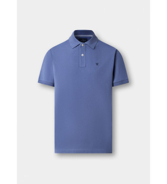 Hackett London Polo piqu� fit slim azul