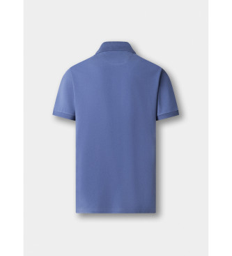 Hackett London Polo piqu� fit slim azul