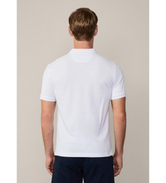 Hackett London Polo piqu fit slim fit branco