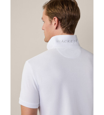 Hackett London Polo piqu fit slim fit branco