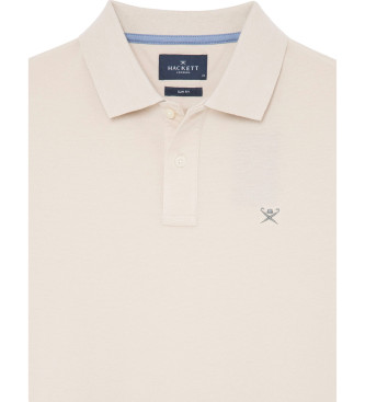 Hackett London Polo Slim Fit Logo beige