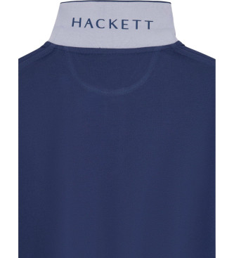 Hackett London Polo Piqu manches longues Slim navy