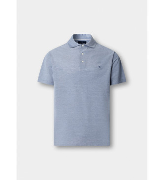 Hackett London Klasična modra polo majica piqué oxfordskega kroja