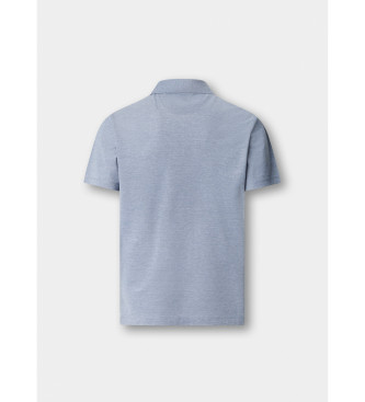 Hackett London Klasična modra polo majica piqué oxfordskega kroja