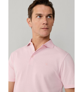 Hackett London Polo piqu� oxford fit cl�sico rosa