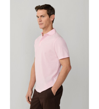 Hackett London Polo piqu� oxford fit cl�sico rosa