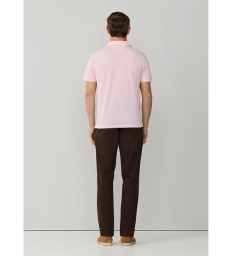 Hackett London Polo piqu� oxford fit cl�sico rosa