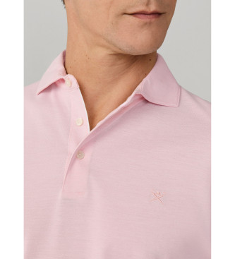 Hackett London Polo piqu� oxford fit cl�sico rosa